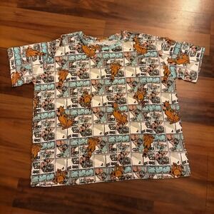 Scooby Doo Comic Strip All Over Print T Shirt XXL